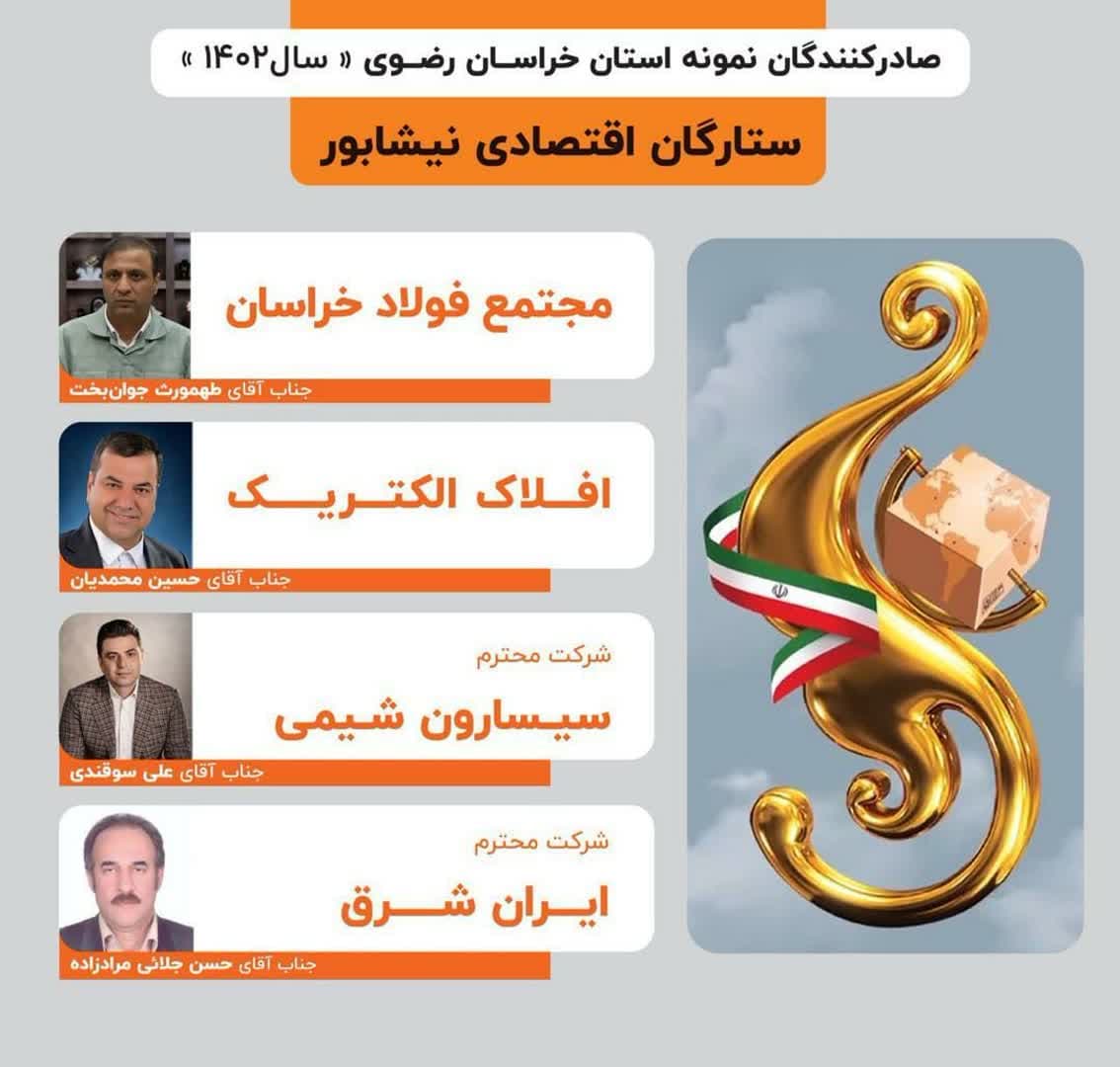 معرفی فعالان واحدهای نمونه استانی سال ۱۴۰۲